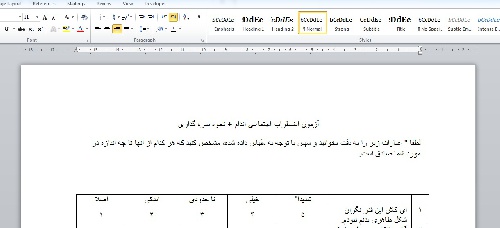 آزمون اضطراب اجتماعی اندام 